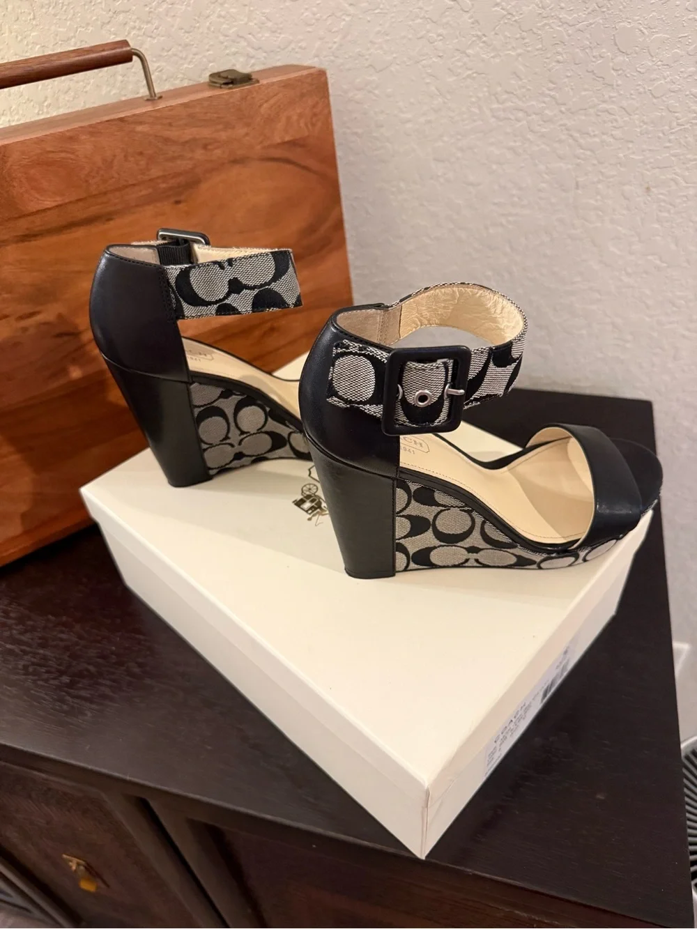 Coach platform sandals